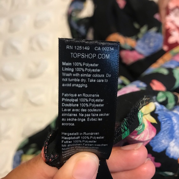 Topshop Freida Floral Pinafore Maxi Dress tiered - Picture 12 of 12